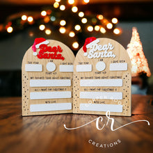 Load image into Gallery viewer, Dear Santa Dry Erase Sign