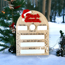 Load image into Gallery viewer, Dear Santa Dry Erase Sign