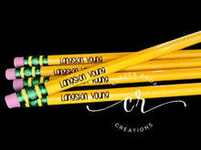 Load image into Gallery viewer, Custom Personalized Engraved #2 Pencils!