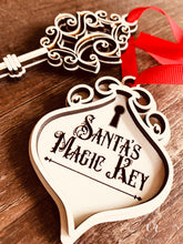 Load image into Gallery viewer, Santa’s Magic Key Custom Personalized Santa’s Magic Key Laser Cut Santa Key