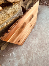 Load image into Gallery viewer, Custom Personalized Engraved Live Edge Board 18x12 Acacia Custom Board