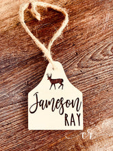 Load image into Gallery viewer, Custom Name Bag Tag Custom Diaper Bag Tag Laser Engraved Personalized Tags