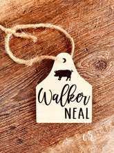 Load image into Gallery viewer, Custom Name Bag Tag Custom Diaper Bag Tag Laser Engraved Personalized Tags