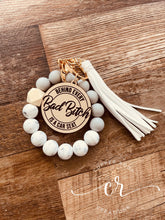 Load image into Gallery viewer, Custom Keychain Bracelets / Laser Engraved Keychain Bracelets / Momma Keychain Bracelet/ Thou Shall Not Try Me / Behind Every Bad Bitch