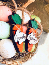 Load image into Gallery viewer, Easter Basket Tag / Easter Name Tag / Custom Easter Tag / Bunny Name Tag / Custom Name Tag / Wooden Easter Tag