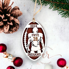Load image into Gallery viewer, Custom Football Ornament