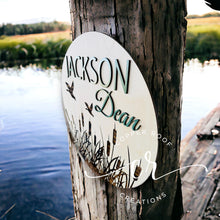 Load image into Gallery viewer, Duck Nursery Sign / Nursery Name Sign / Duck Theme Sign