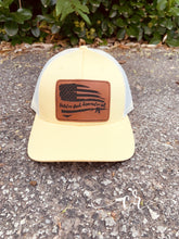 Load image into Gallery viewer, United we stand, disarmed we fall Richardson 112 hat custom laser engraved personalized leather patch hat SnapBack mesh back hat