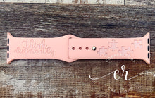 Load image into Gallery viewer, Laser engraved henna design Custom Apple Watch Bands