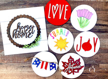 Load image into Gallery viewer, Interchangeable Shiplap Sign With Stand Farmhouse Style Home Sweet Home