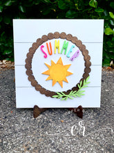 Load image into Gallery viewer, Interchangeable Shiplap Sign With Stand Farmhouse Style Home Sweet Home