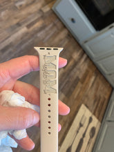 Load image into Gallery viewer, Mom / nana / grandma Laser Engraved Personalized Custom Order Apple Watch Bands