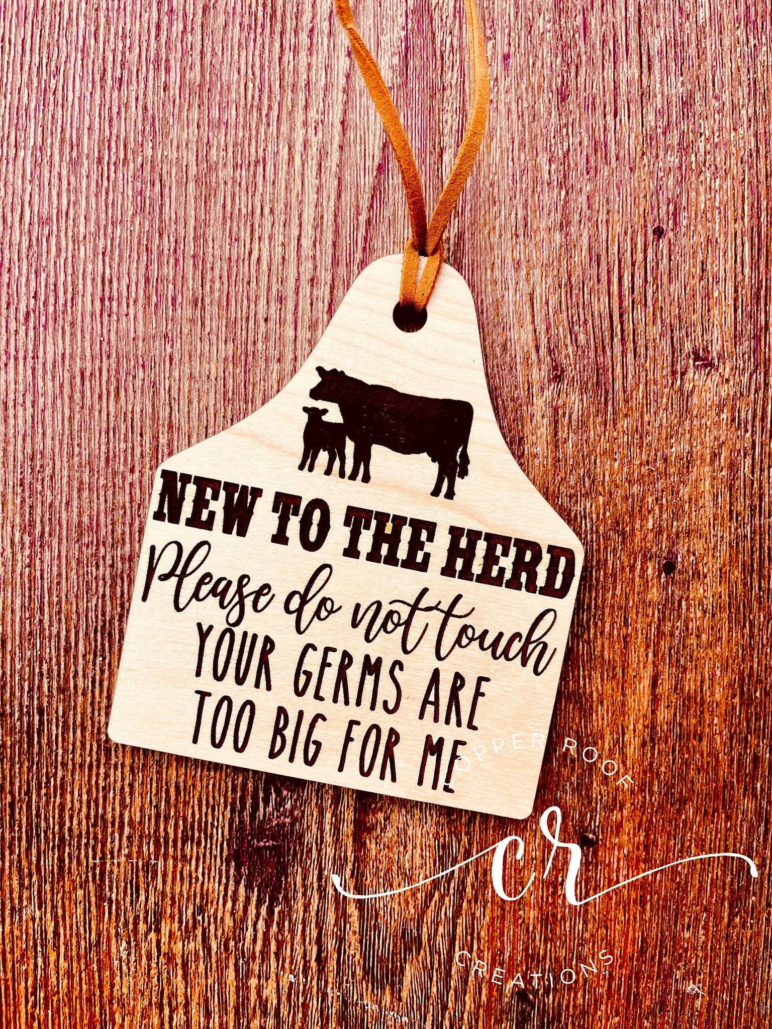 cow car seat and stroller Cow Eartag Do Not Touch Car seat Tag