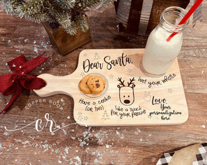 Custom Santa Treat Board Christmas Treats for Santa board