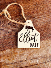 Load image into Gallery viewer, Custom Name Bag Tag Custom Diaper Bag Tag Laser Engraved Personalized Tags
