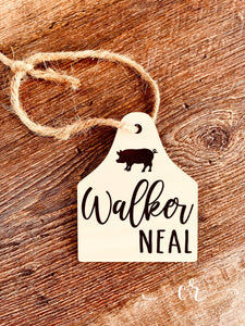 Custom Name Bag Tag Custom Diaper Bag Tag Laser Engraved Personalized Tags