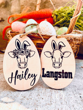 Load image into Gallery viewer, Easter Basket Tags / Custom Engraved Tags / Laser Engraved Tags / Easter Tags / Basket Tags
