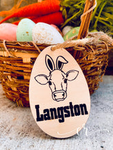 Load image into Gallery viewer, Easter Basket Tags / Custom Engraved Tags / Laser Engraved Tags / Easter Tags / Basket Tags
