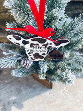 Load image into Gallery viewer, Custom Cow Ornament Custom Farm Christmas Ornament Custom Eartag
