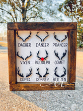 Load image into Gallery viewer, Reindeer Antler Mini Sign / Farmhouse Mini Sign / Christmas Mini Sign
