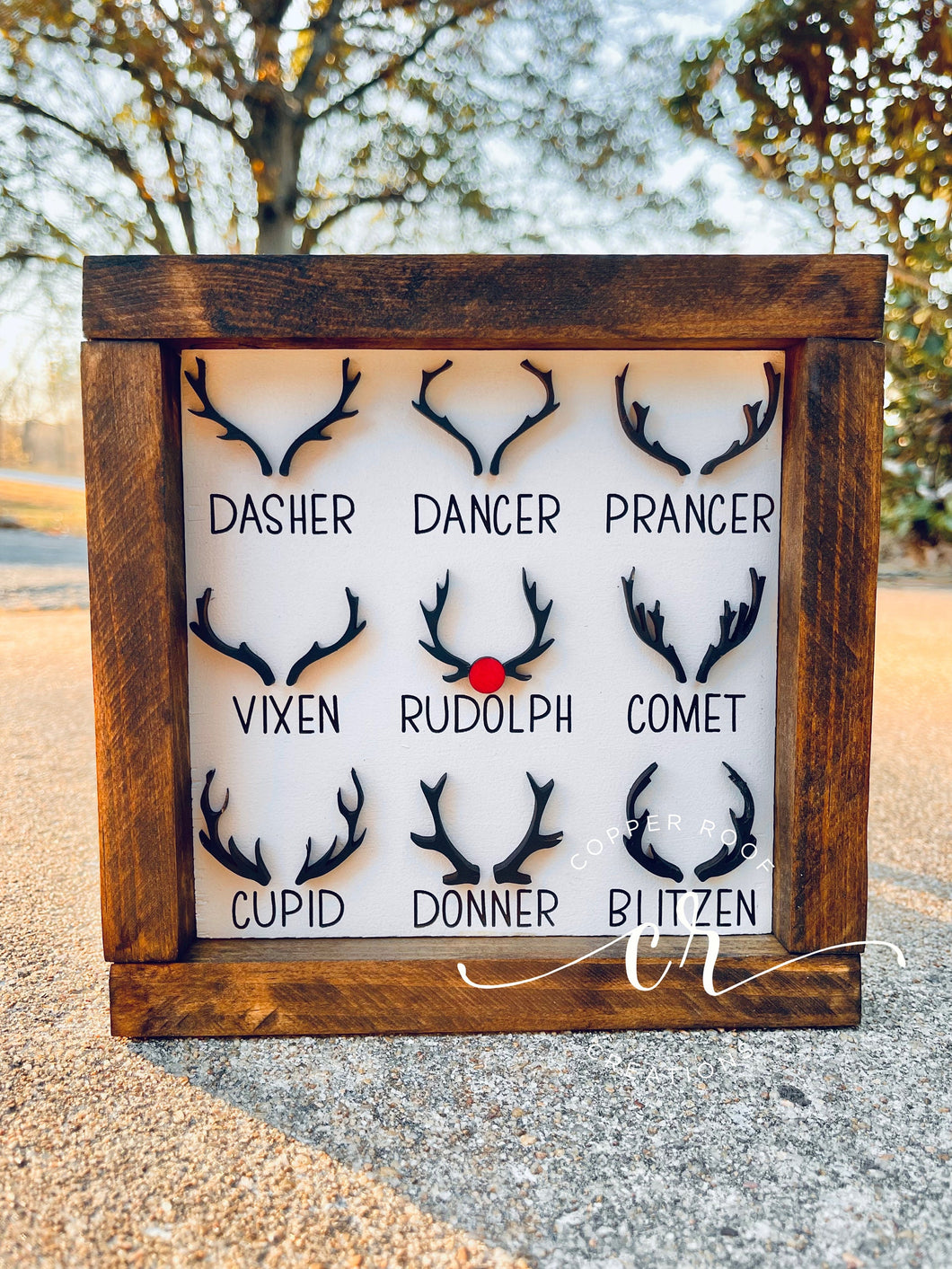 Reindeer Antler Mini Sign / Farmhouse Mini Sign / Christmas Mini Sign