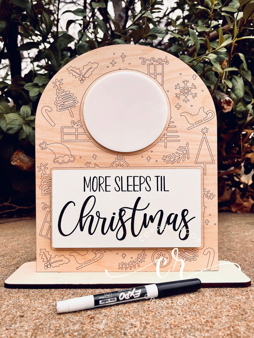 Sleeps til Christmas Countdown Sign / Christmas Countdown Sign