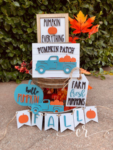 Pumpkin Patch Tiered Tray Set