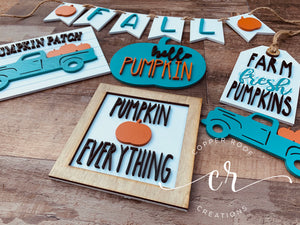 Pumpkin Patch Tiered Tray Set