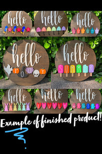 Laser Cut Interchangeable Sign DIY Kit!