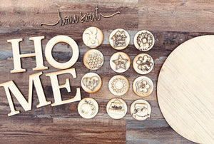 Home Sweet Home Laser Cut Interchangeable Sign DIY
