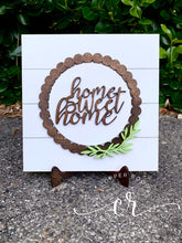 Load image into Gallery viewer, Interchangeable Shiplap Sign With Stand Farmhouse Style Home Sweet Home
