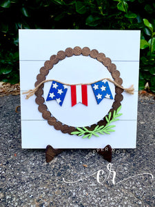 Interchangeable Shiplap Sign With Stand Farmhouse Style Home Sweet Home